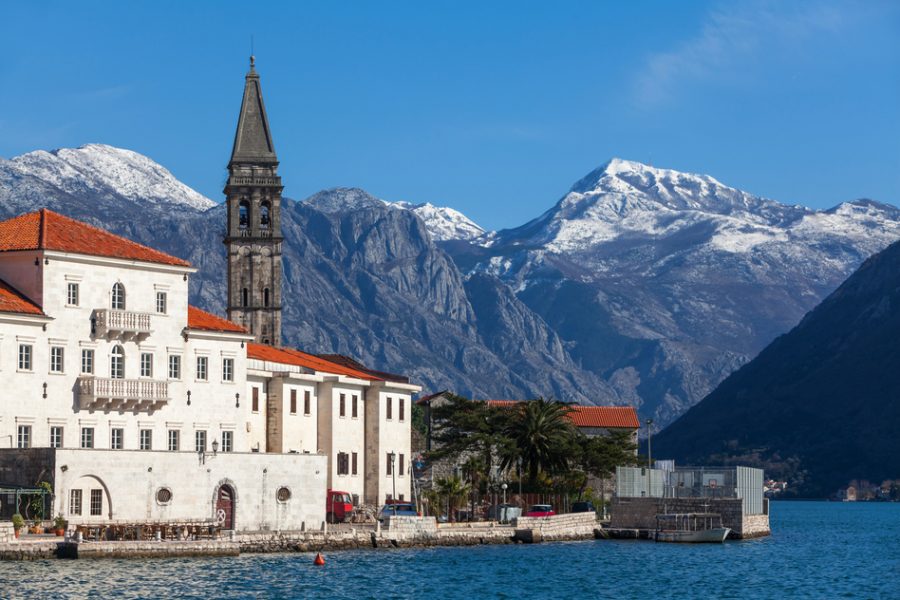 fragment of an old town Perast